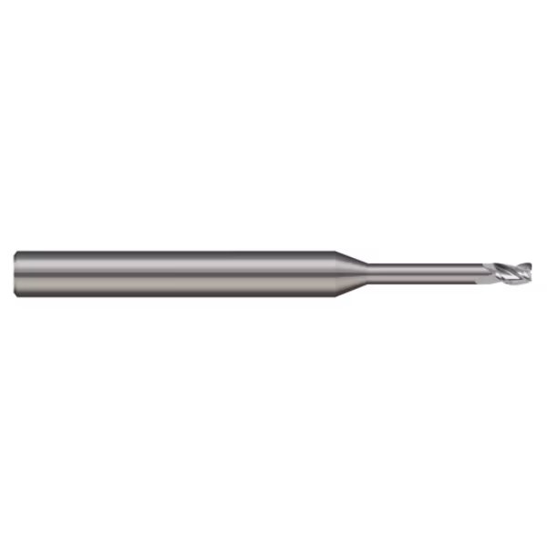 End Mill, 3 Flute, Corner Radius, 0.0350